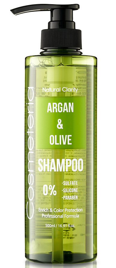 COSMETERIA Hair Shampoo Argan & Olive Шампунь для волос Арган и Олива 500 мл