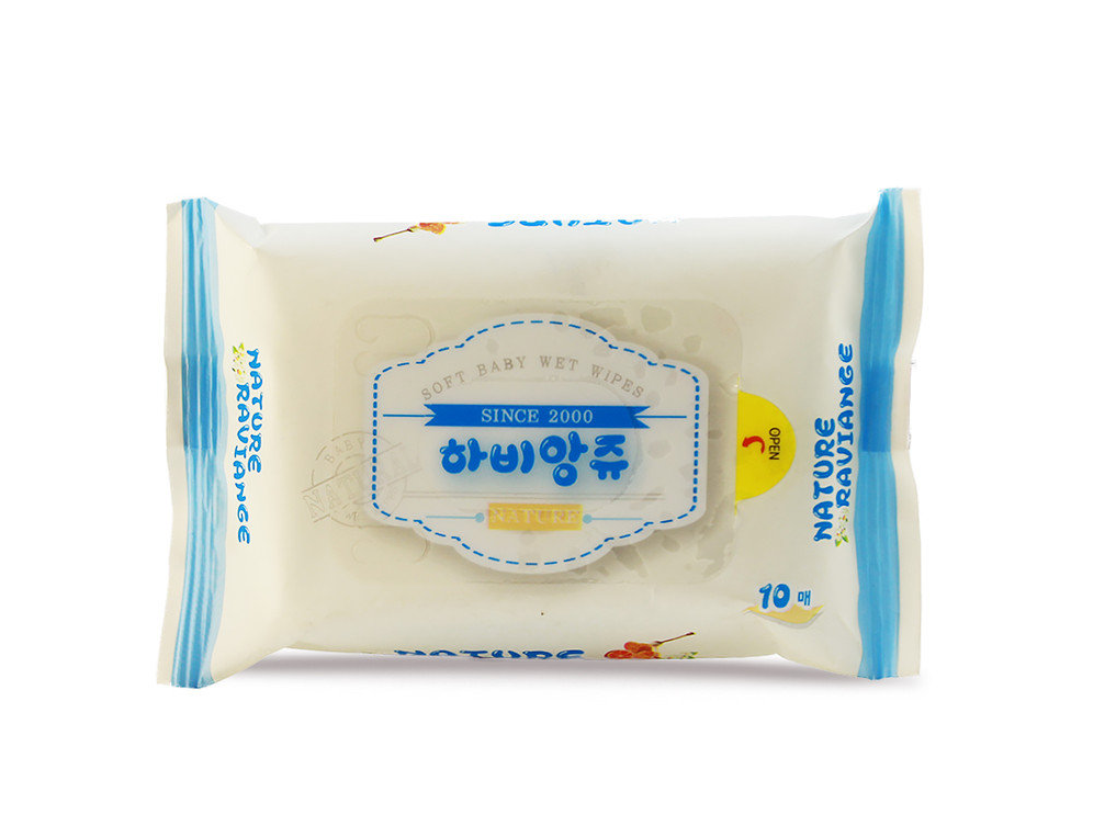 *Taegwang Влажные салфетки Mini Baby Wet Tissue 10 шт детские гипоаллергенные