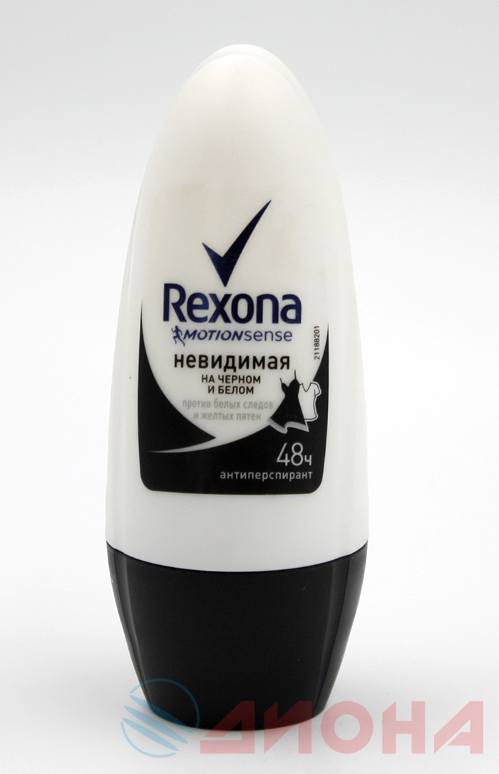 Rexona Дезодорант-роликовый 50мл женский на черном и белом