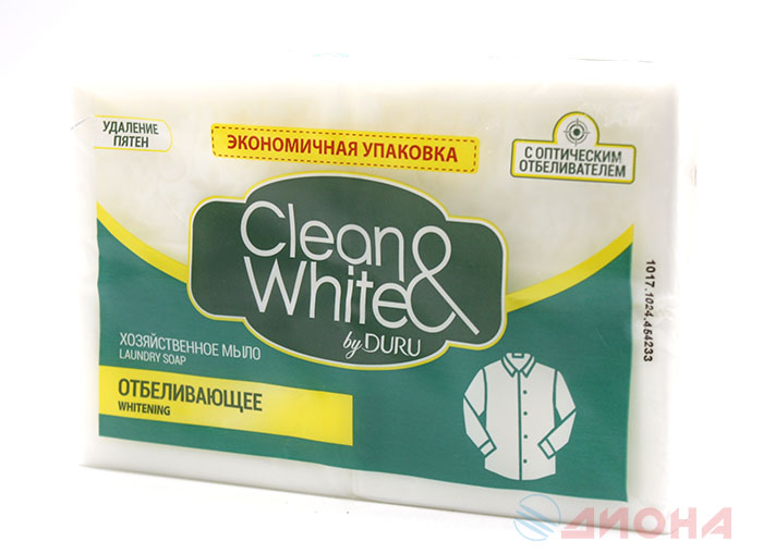 Duru Мыло хозяйственное Clean&White отбеливающее 4x120гр