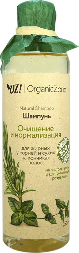 OZ Шампунь "Очищение и нормализация" для жирных у корней и сухих на кончиках волос (250 мл)