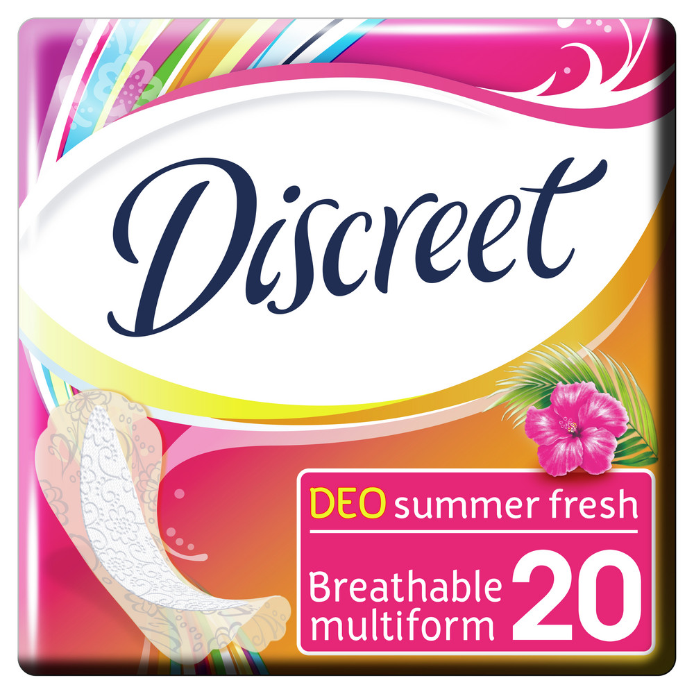 Discreet ежедневные прокладки Deo Летняя свежесть 20шт