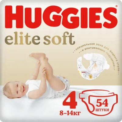 Huggies Подгузники Elite Soft 4 Mega 66шт