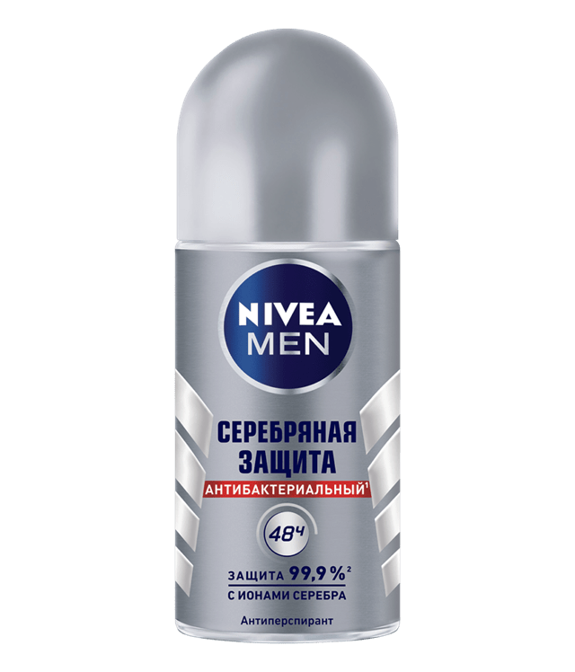Nivea Дезодорант-роликовый мужской Серебряная защита 50мл 