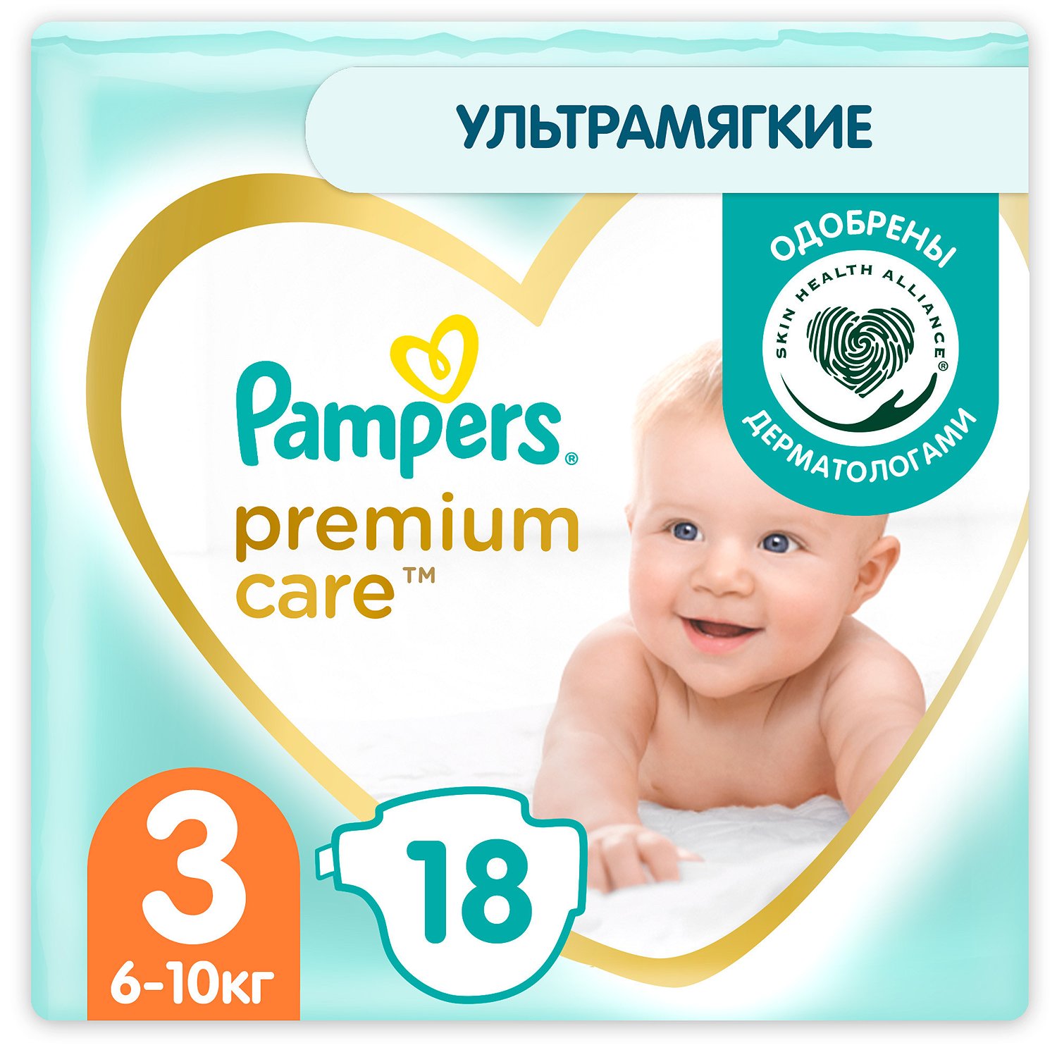 Pampers Подгузники Premium Care Midi №3 18шт