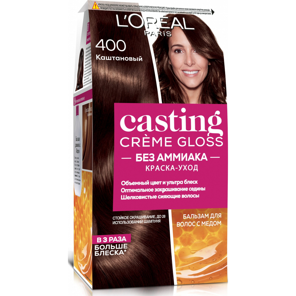 L'Oreal Краска для волос Castinc Crème Closs 400 Chat каштан