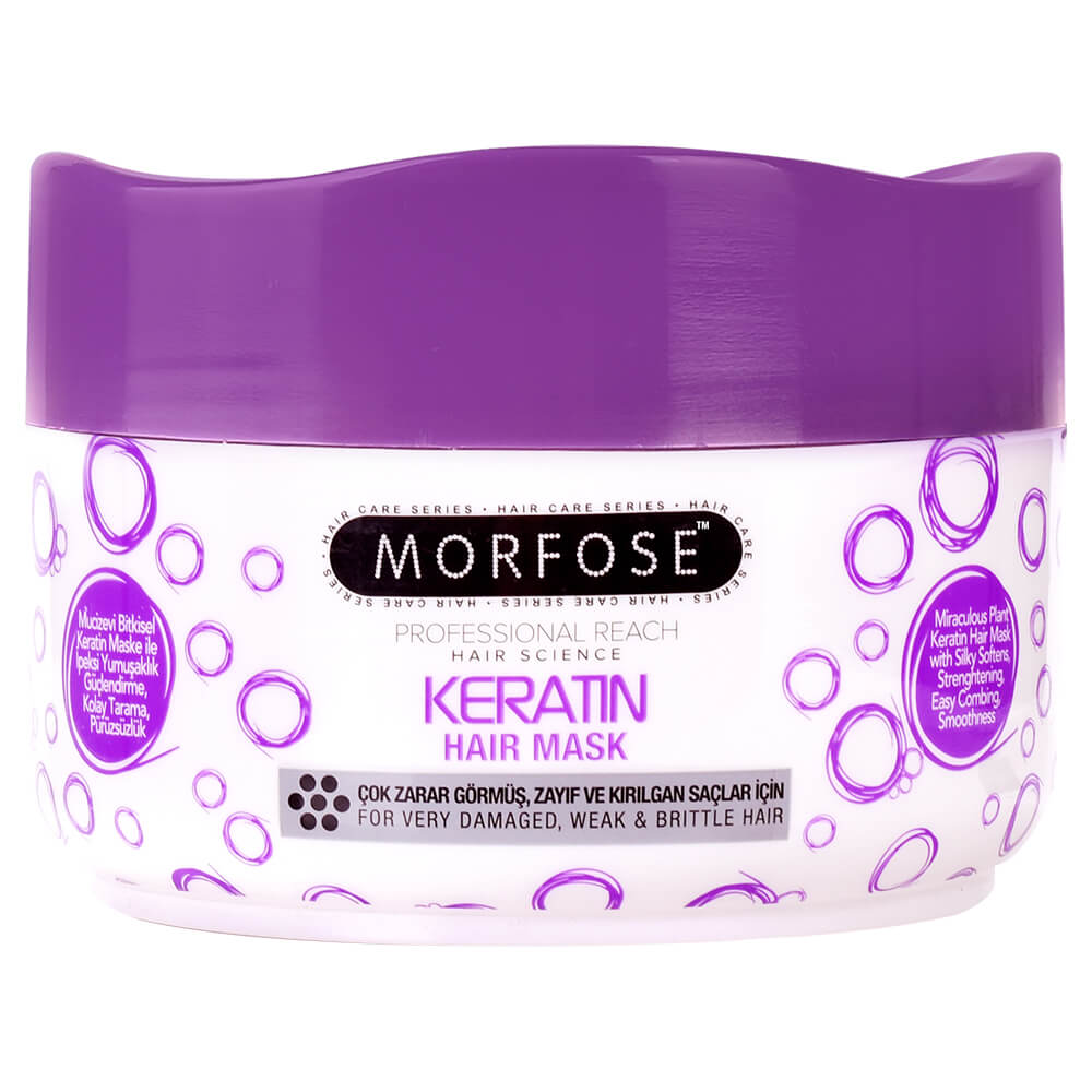 MORFOSE Маска для всех типов волос Keratin Purple 500мл