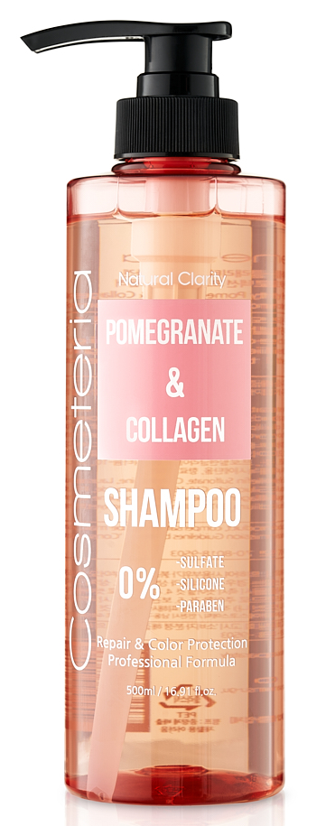 COSMETERIA Hair Shampoo Pomegranate & Collagen Шампунь для волос Гранат и Коллаген 500 мл