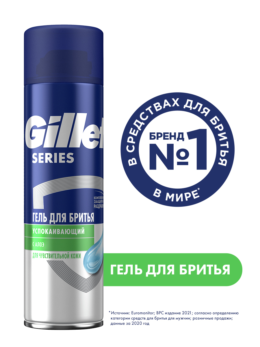 Gillette Гель для бритья для чувствительной кожи с Алое 200мл