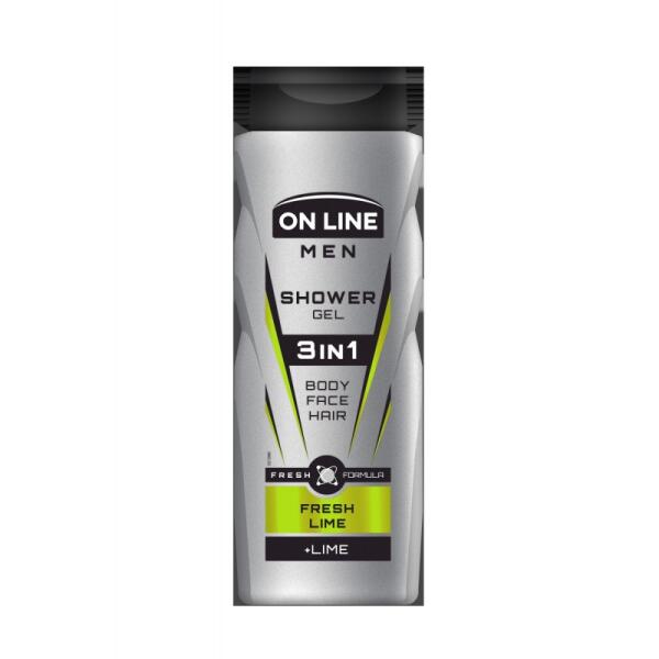 On Line Men 3в1 Гель для душа Fresh Lime 400мл