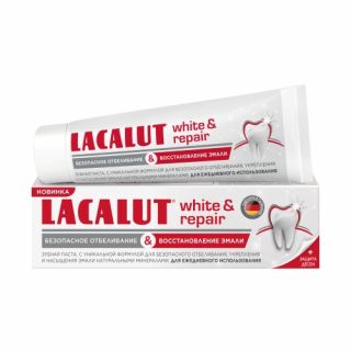 Lacalut Зубная паста white & repair 75мл