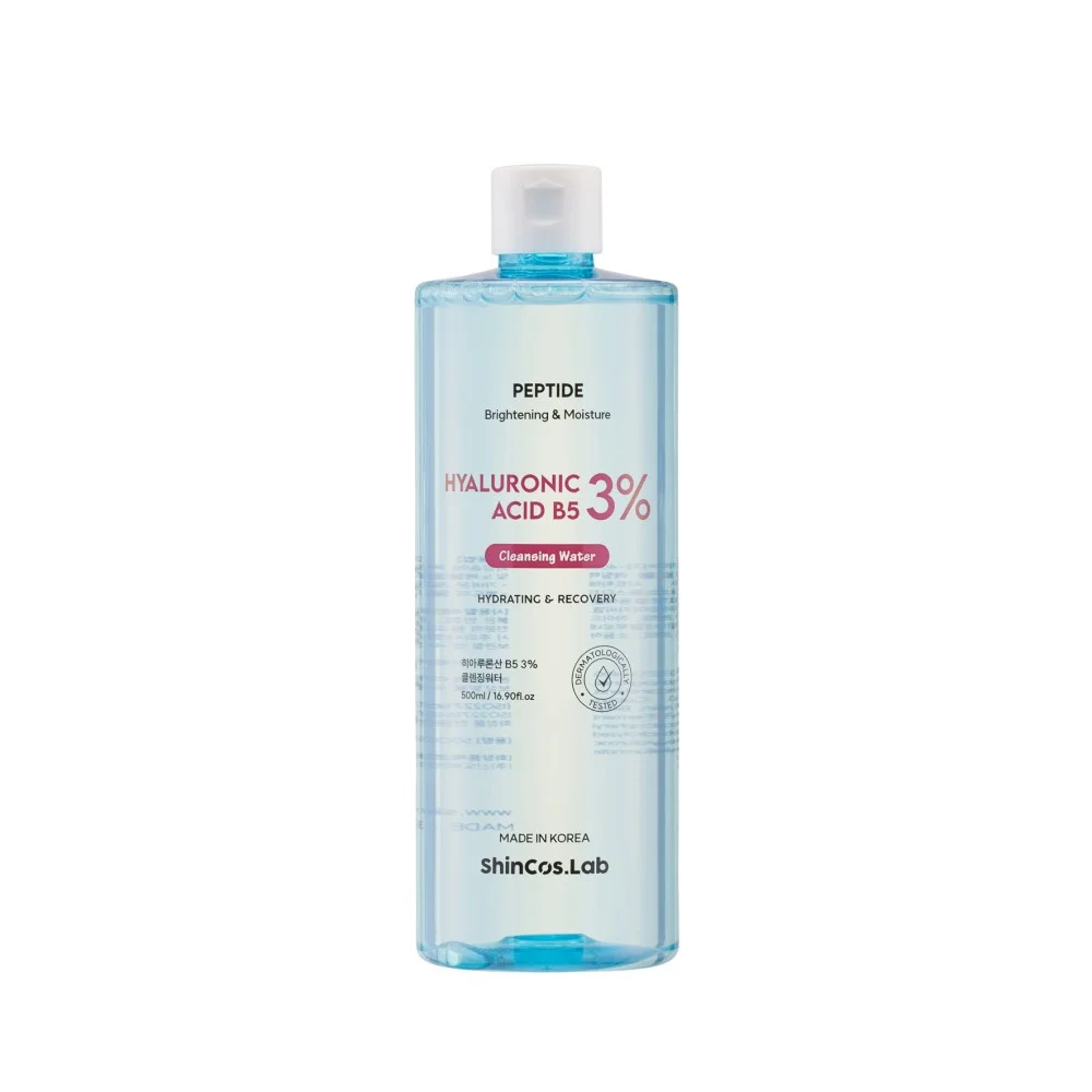 Shincos Lab Hyaluronic Acid B5 3% Cleansing Water Мицеллярная вода Гиалурон и витамин Б5 500 мл