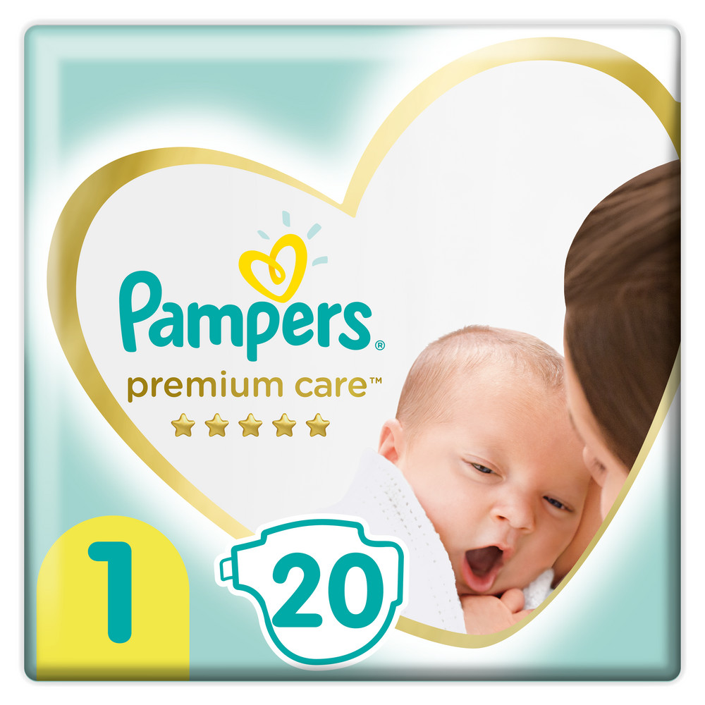 Pampers Подгузники Premium Care Newborn №1 20шт
