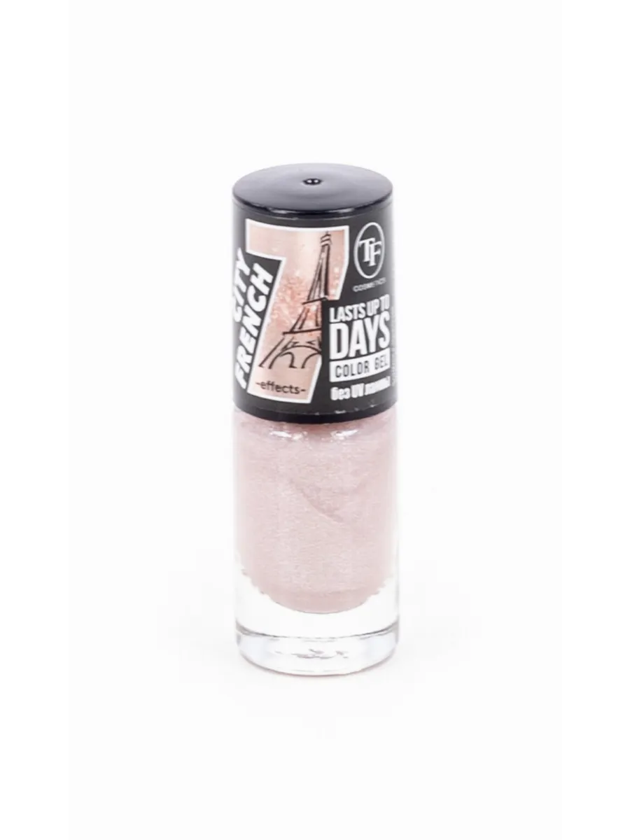 Triumf лак для ногтей "Color Gel CITY FRENCH" тон 363, 8мл "Nude glitter/Нюдовый с шиммером" (4570)