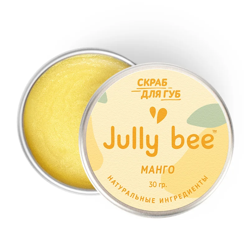 Jully Bee Сахарный скраб для губ "Манго", 30 гр