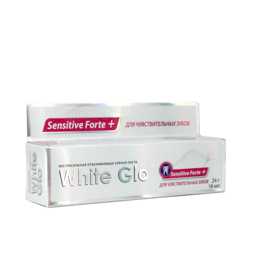 White Glo Зубная паста отбеливающая для чувствительных зубов Sensitive Forte Plus 24гр 0776