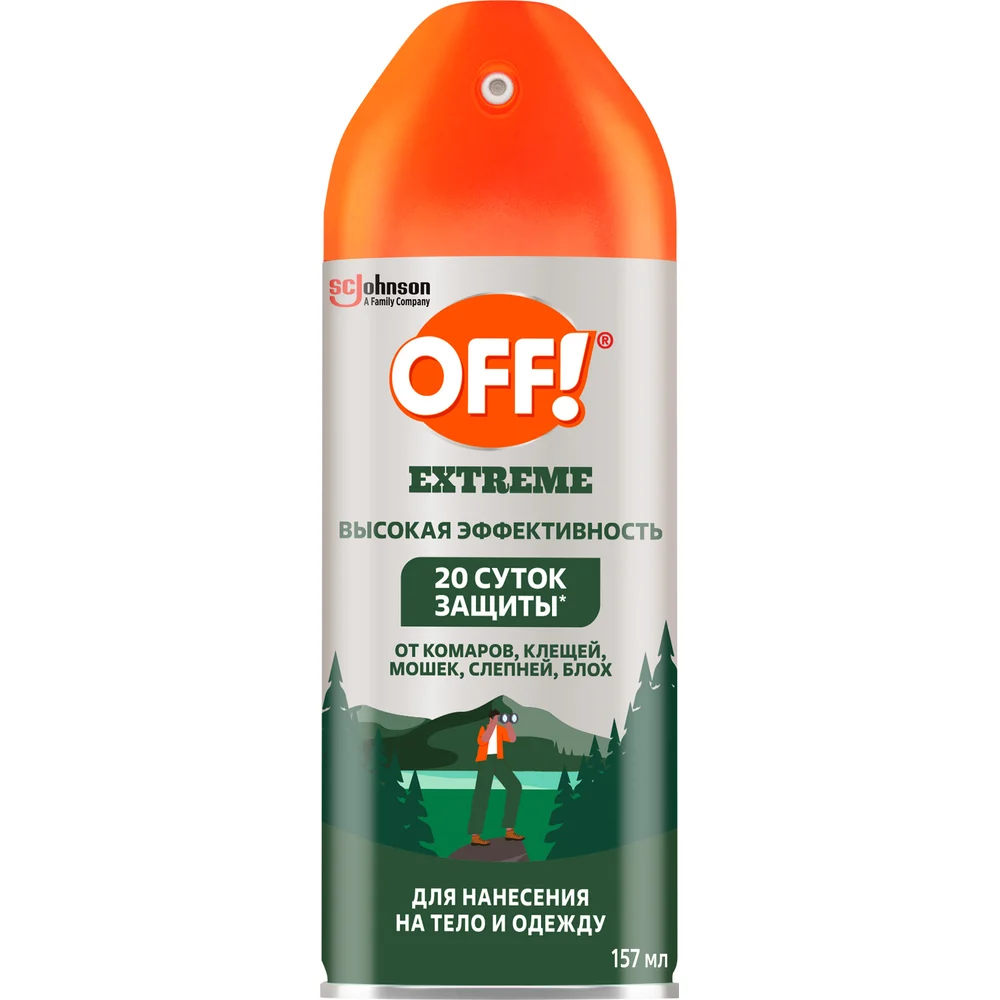 OFF Extreme Аэрозоль от комаров 157мл/6