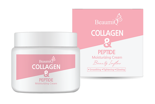 BeaumiQ Cream Moisturizing Collagen&Peptide Крем для лица с Коллагеном и Пептидами 100 мл