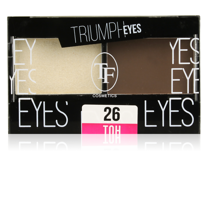 Triumf тени для век "Triumph Eyes" ТЕ-33-20C 2-цв. тон 26 "экрю и коричневый"
