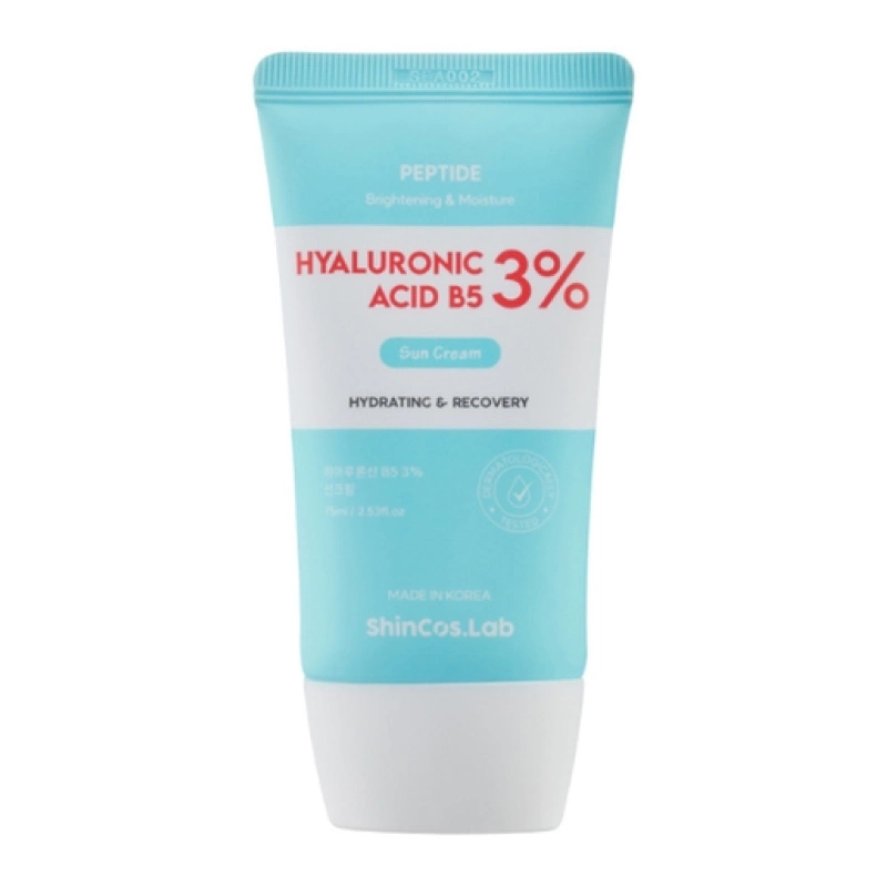 Shincos Lab Hyaluronic Acid B5 3% Sun Cream Солнцезащитный крем Гиалурон и Витамин В5 75 мл