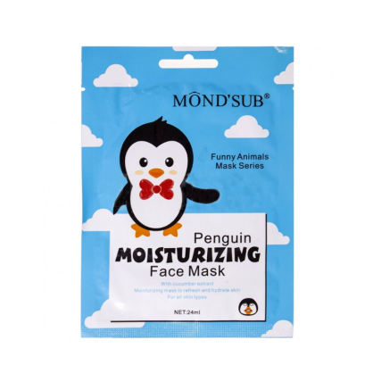 MondSub Маска для лица Funny Animals увлажнение, пингвиненок 24 ml