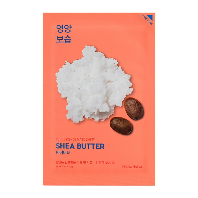 Holika Holika Питающая тканевая маска Pure Essence Mask Sheet Shea Butter, масло ши