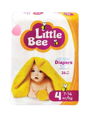 Little Bee Baby diapers Maxi 36 pcs детские подгузники