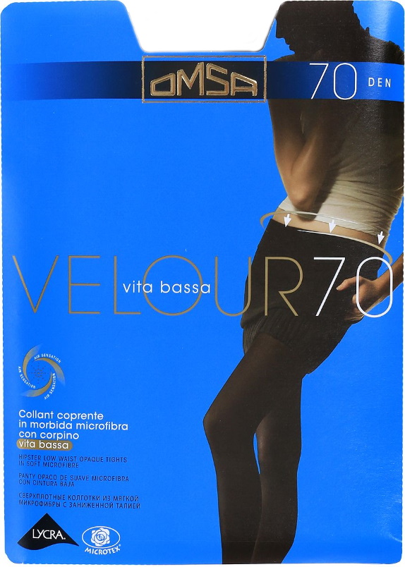 Omsa Колготки Velour 70 Nero 2