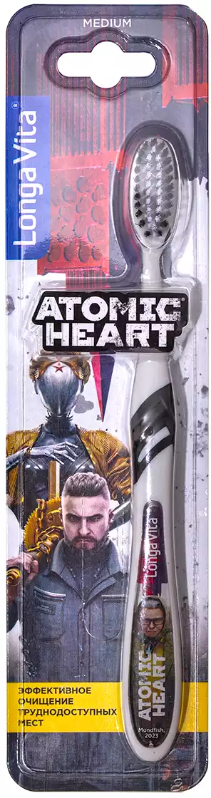 Longa Vita зубная щетка ATOMIC HEART, арт. F-07 (0923)