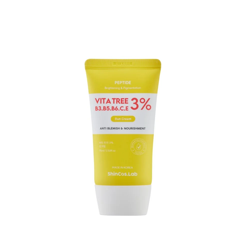Shincos Lab Vita Tree B3, B5, B6, C, E 3% Sun Cream Солнцезащитный крем Витамины 75 мл