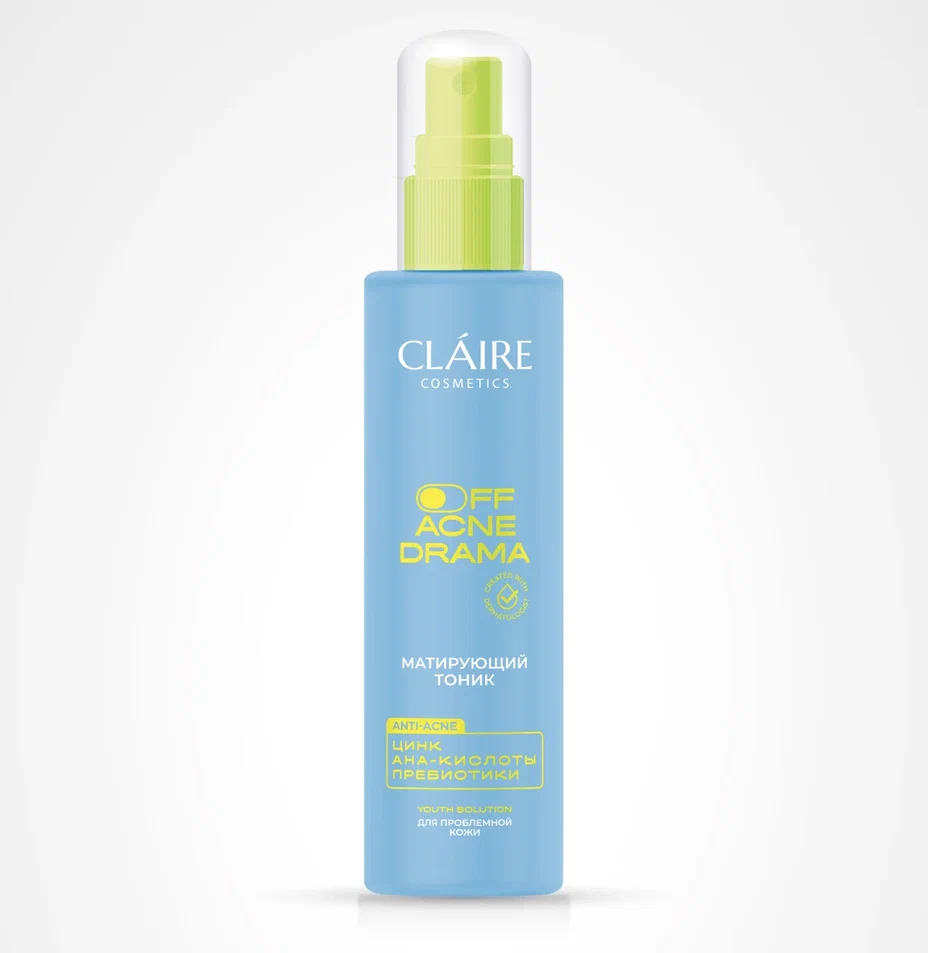 Claire OFF ACNE DRAMA Тоник матирующий 150 мл