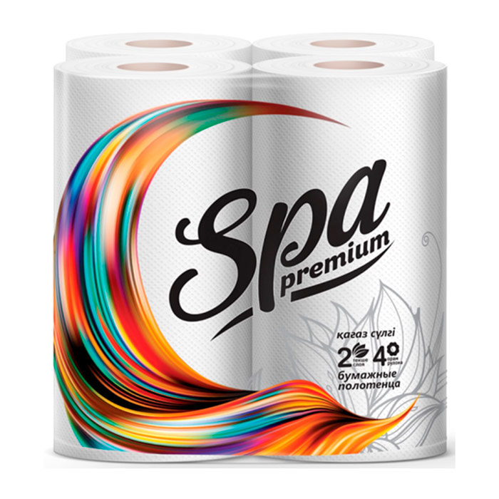 Spa Premium Бумажные рулонные полотенца 4 руллона