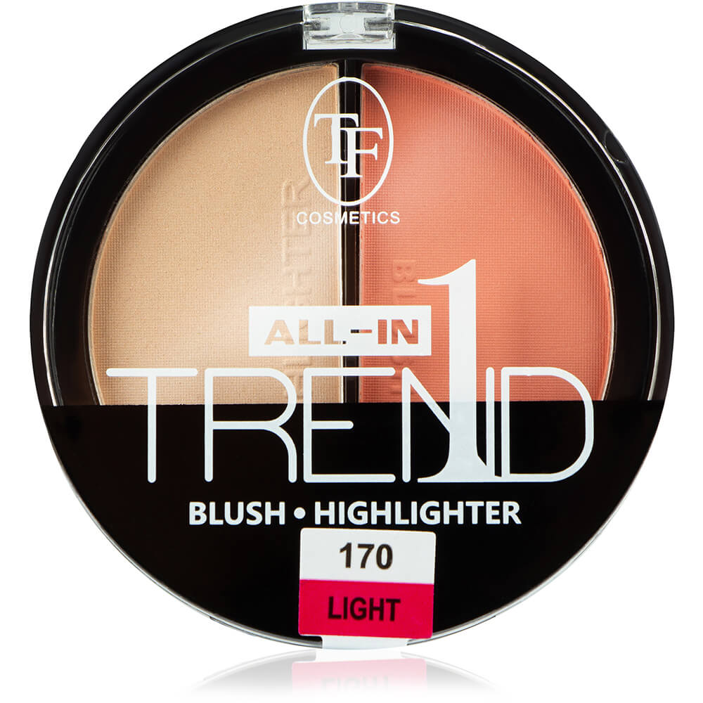 Triumf Румяна-хайлайтер TP-17-170C "Trend All-In-On" двойные тон 170 "light" палетка