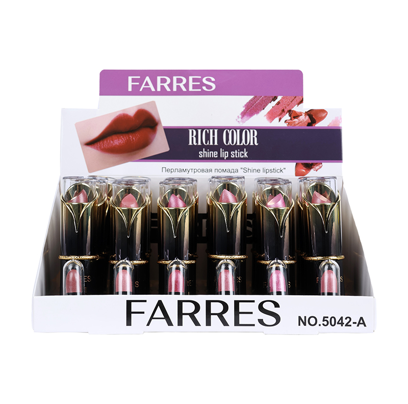 Farres 5042-A Перламутровая помада Shine lipstick (*24*720)