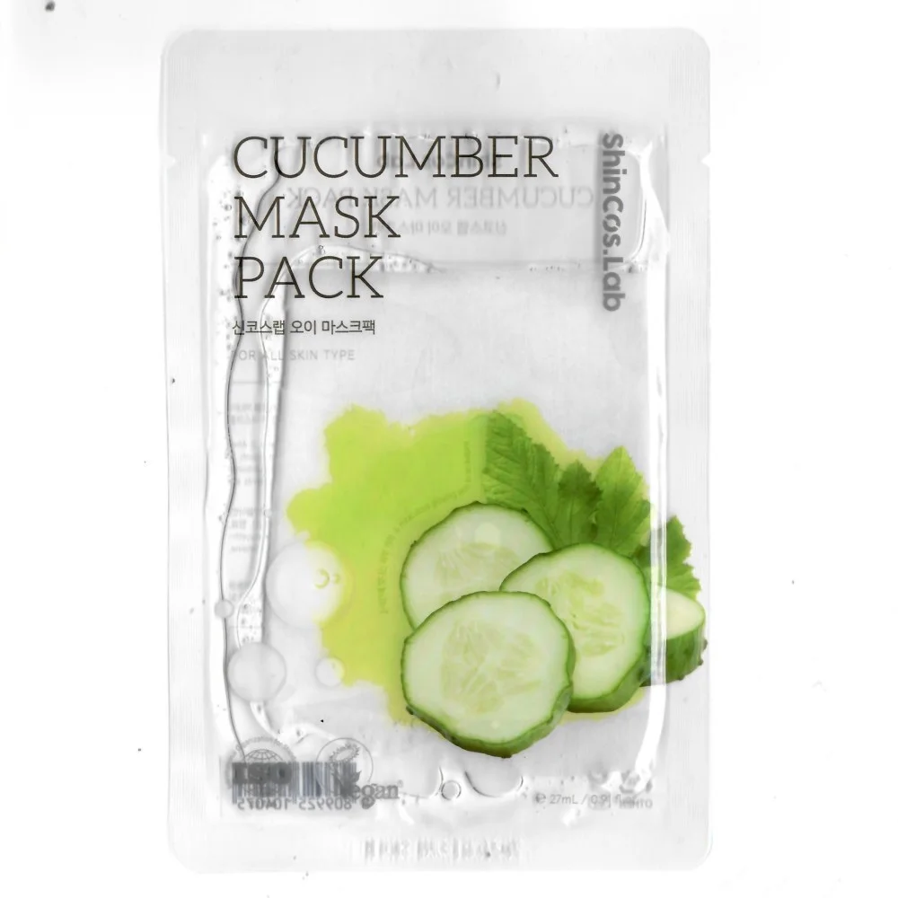 Shincos Lab Маска для лица Cellulose Mask Pack - Cucumber Огурец