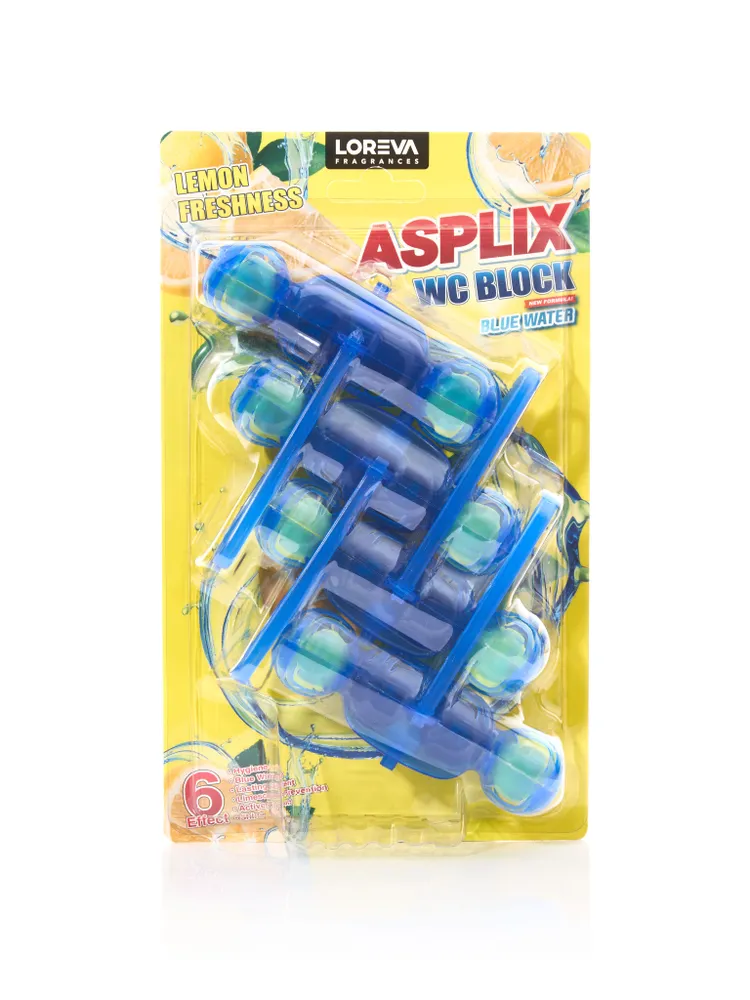 Loreva Asplix WC Block Туалетный блок Лимон 60*10*200гр