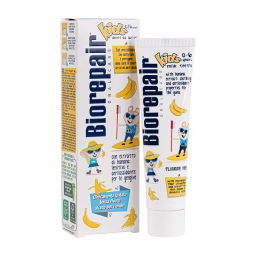 Biorepair Kids banana Биорепейр детская зубная паста 50 мл (банан)