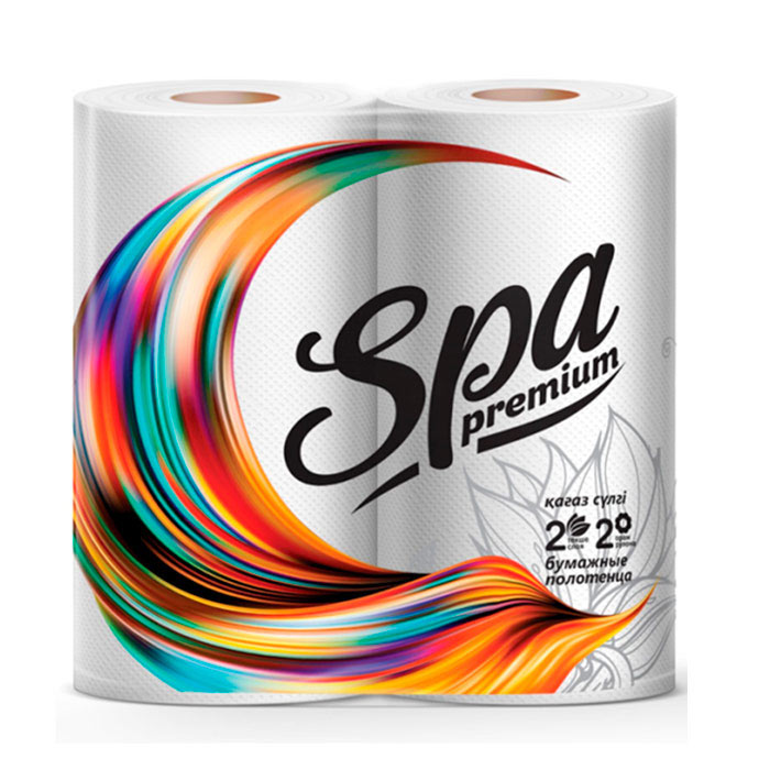SPA Premium Бумажные полотенца 2 слойные 2 р