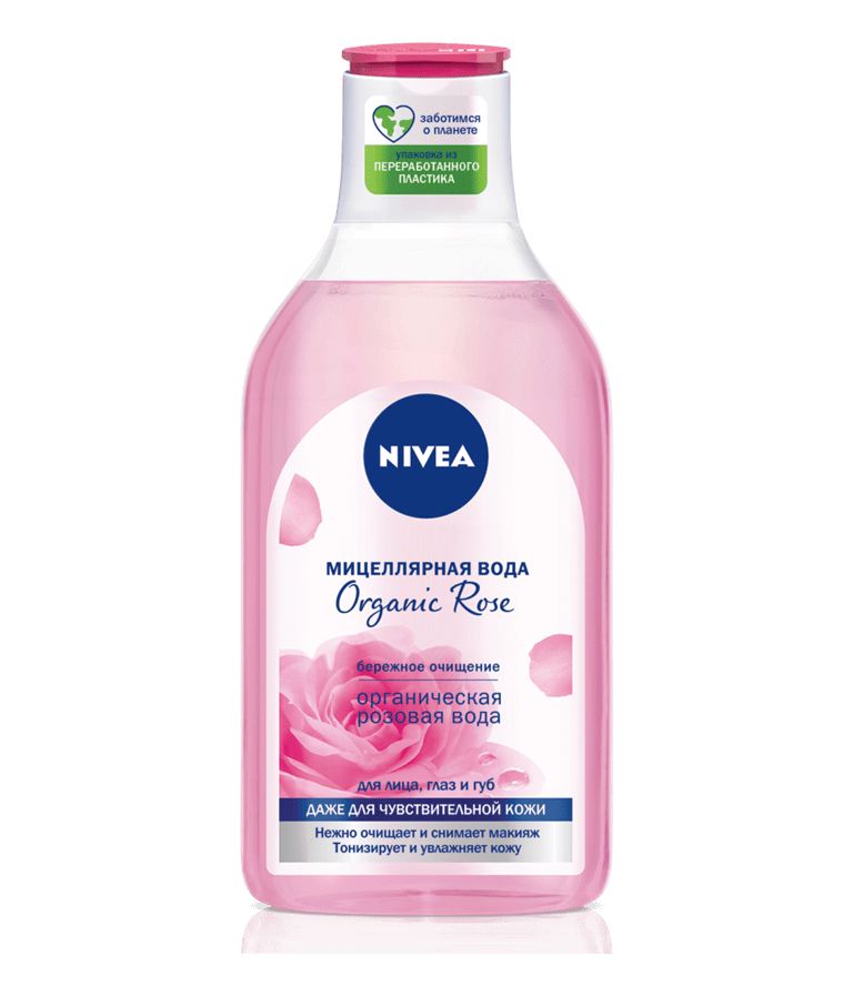 Nivea Мицеллярная вода Organic Rose с натуральной розовой водой 400мл