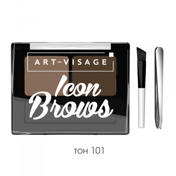 Art-Visage Двойные тени для бровей ICON BROWS 101