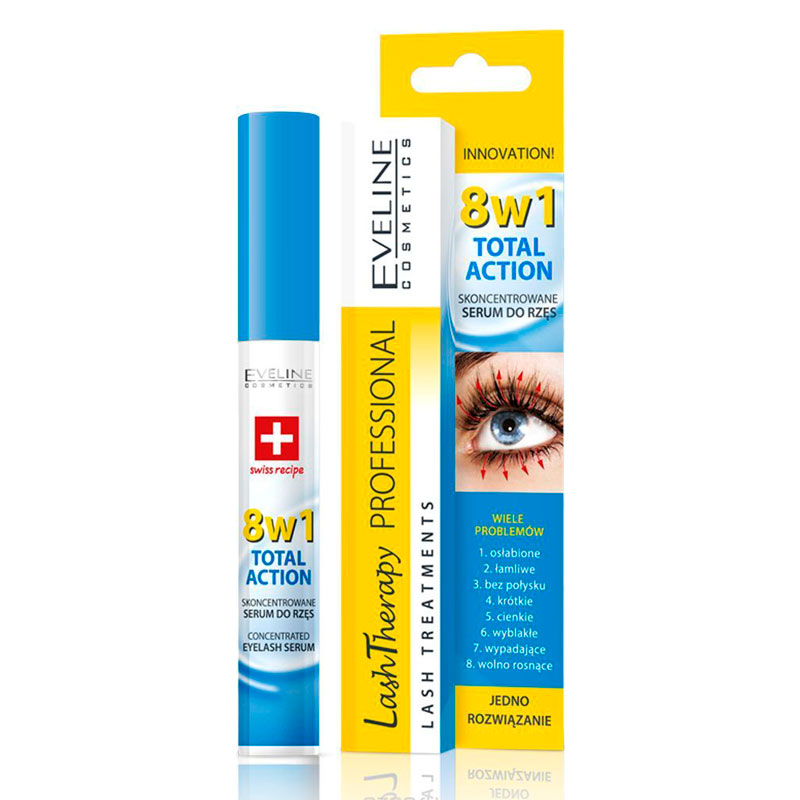 Eveline Сыворотка концентрированная 8в1 для ресниц серии Lash Therapy ...