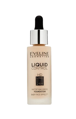 Eveline Инновационная жидкая тональная основа №020 -ROSE BEIGE серии LIQUID CONTROL, 32мл