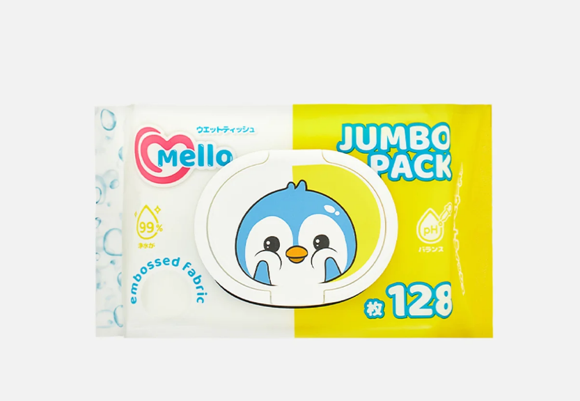 Mello Влажные салфетки для детей 128 шт