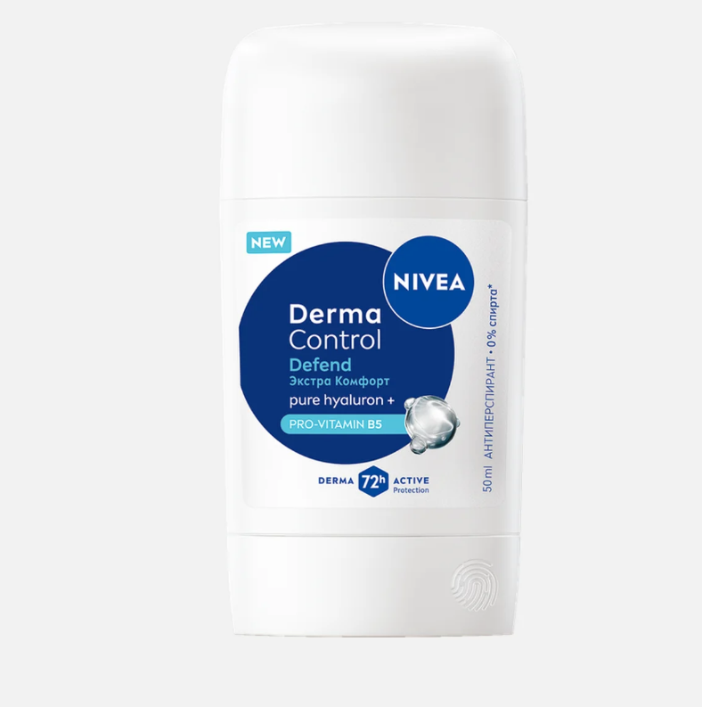 Nivea Антиперспирант - стик DERMA CONTROL DEFEND Экстра Комфорт , 50мл