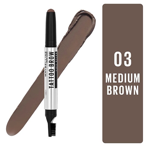Maybelline Карандаш для бровей Tattoo Brow Lift #03 medium brown