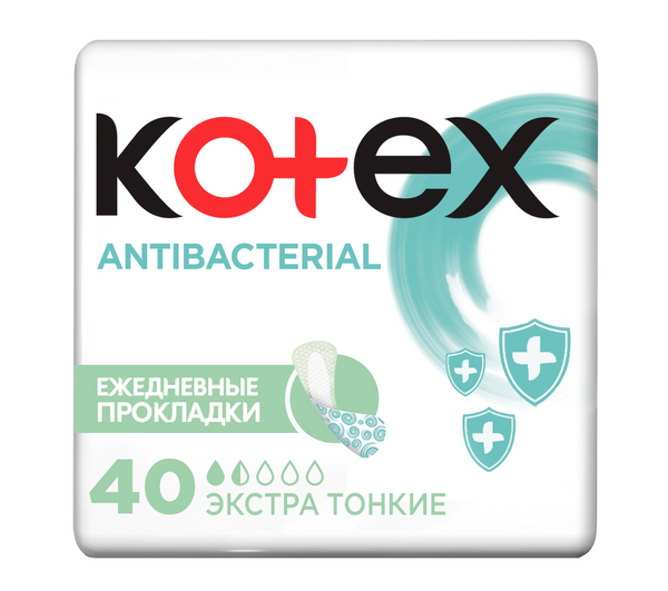 ЕЖЕДНЕВНЫЕ ПРОКЛАДКИ KOTEX LINERS  BIO - CARE EXTRA THIN 40*10