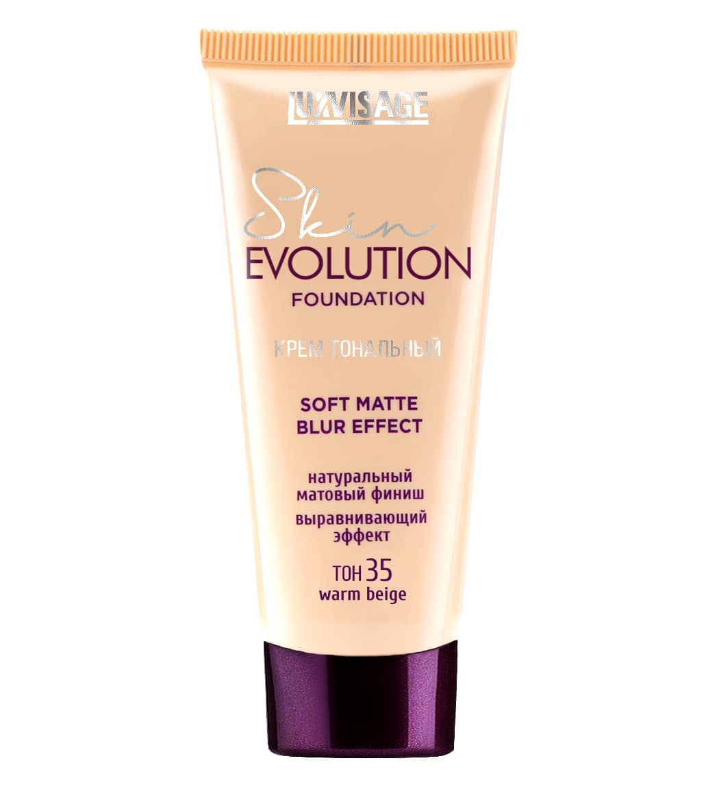 Luxvisage Крем тональный Skin EVOLUTION soft matte blur effect , 35 тон warm beige /4/