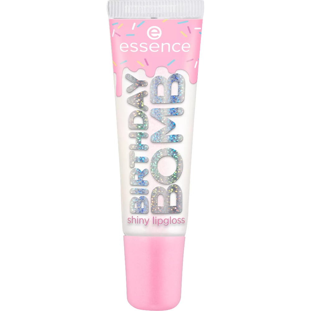 Essence Блеск для губ BIRTHDAY BOMB shiny lipgloss 01 Cake My Day! 10ml