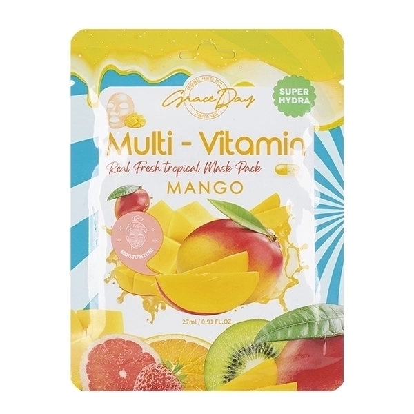 ***GRACEDAY Multi-Vitamin Маска тканевая для лица MANGO Манго