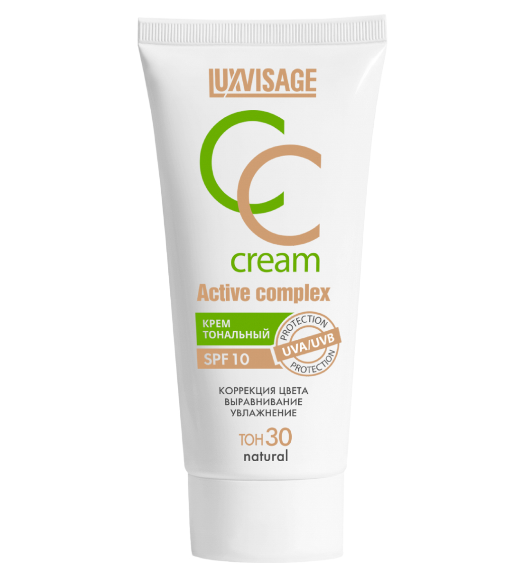 Luxvisage Крем тональный CC Active complex SPF 10 35 г, 30 тон natural